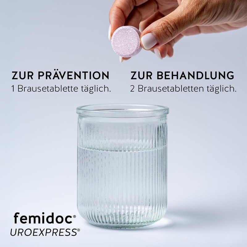femidoc UROEXPRESS Fizz Effervescent Tablets Pack of 14 | Supports