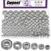 Swpeet 120Pcs 6 Sizes 693ZZ, 623ZZ, 624ZZ, 685ZZ, 687ZZ,627ZZ Ball