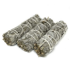 White Sage Bundle of 3 Purifying Incense Smudging THE EARTH GRACE