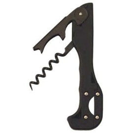 Boomerang Two-Step Soft Touch Waiter's Corkscrew - Black/White