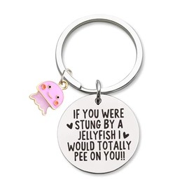 Best Friend Birthday Gifts for Women Funny Jellyfish Keychain for Women Friends Bestie Friend Gifts for Women Friendship Keychain Gift for Friends Gift for Best Friend Christmas Gifts for Women Sister
