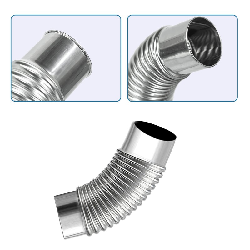 Eagles Stove Pipe Elbow, (2Pack,45 Degree) Furnace Elbow,Chimney Stainless Steel