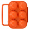 Generic Portable 6 Grid Egg Box for Outdoor Camping -