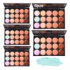Veraly 5 Piezas Paleta De 15 Correctores Granos Maquillaje Contorno