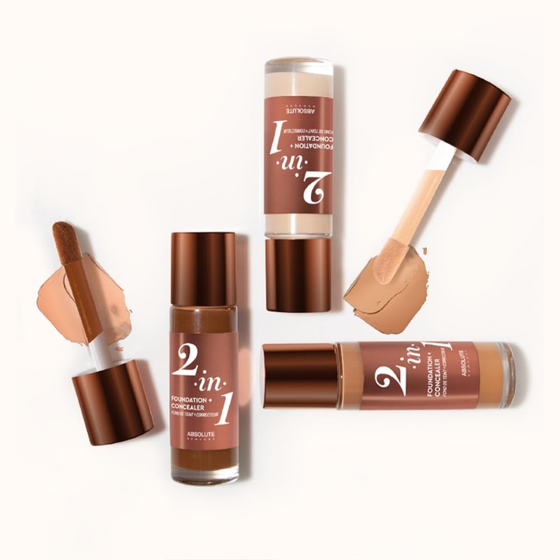 Absolute New York 2-in1 Foundation + Concealer (Neutral Shell, 1.41
