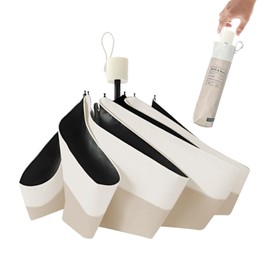 (Supervised by Active Dermatologist & Lightweight 5.3 oz (150 g) Parasol, Folding Umbrella, UV Protection, 99.9 Sun Protection, UPF50+, Includes Storage Pouch, Compact, Portable, Gift, Windproof