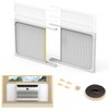 Powrocket Window Air Conditioner Side Panels with Frame,Adjustable Extra Wide