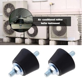 VGOL 8 Pieces M8 Shock Absorbing Rubber Bearings Shock Absorber Shockproof Rubber Feet Vibration Insulation Pad Accessories for Air Conditioning