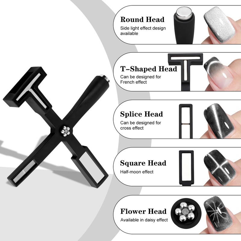 Vnjaoi 5 in 1 Nail Magnet Tool, Upgraded Nail Magnet