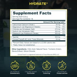 Sugar Free Electrolytes Powder Packets, 16 Count SURPO Electrolyte Drink Mix Lemon-Aid Zero Calorie, No Sugar Instant Hydration Packets for Energy & Recovery with Taurine, Magnesium, Potassium, Sodium