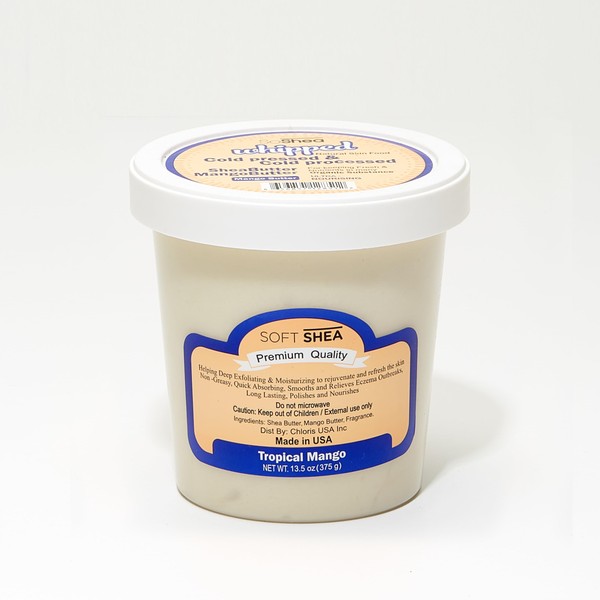 Whipped Shea Butter Tropical Mango 12.75oz / 361g - Nourishes,