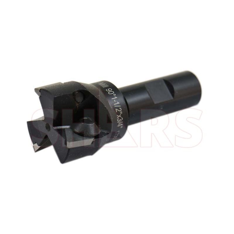 Shars 1-1/2" 90 Degree 3/4" Shank Indexable End Mill with