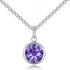 Philip Jones Light Purple Crystal Necklace Created with Zircondia® Crystals