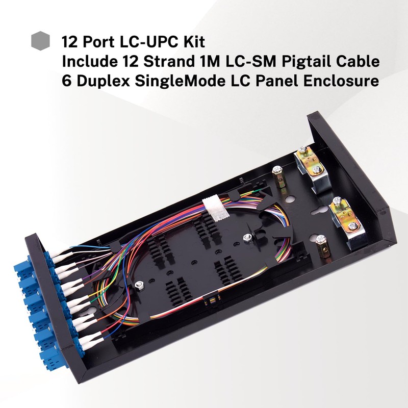 Single Mode Fiber Enclosure Kit - 12 Fiber Port OS1