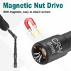 sourcing map 2Pcs 1/4" Hex Shank 6mm Magnetic Hex Socket
