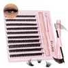 DIY Lash Extension Kit，200pcs Lash Clusters Individual Lashes Eyelash Extension