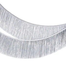 MOMAHUA Rainbow Fringe Garland,20CM Wide Sparkly Tinsel Fringing,2M Length Wall Hanging Metallic Foil Fringe Garland Banner,Shiny Streamers Party Backdrop for Wedding Birthday Car Parade Floats