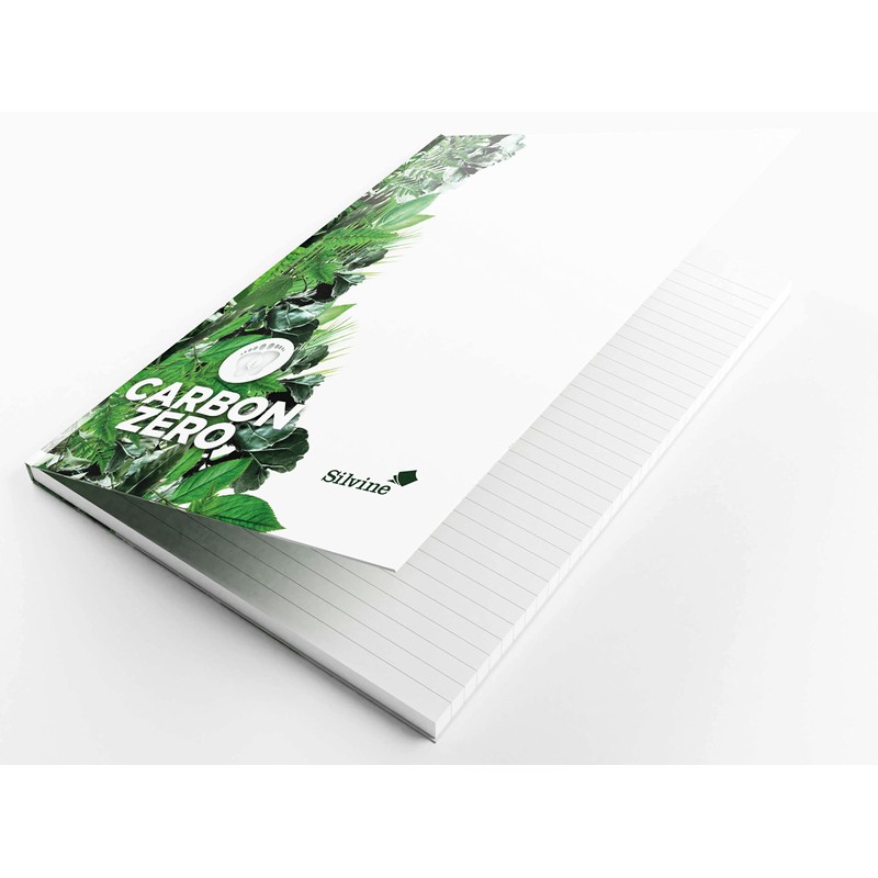 Silvine Premium A4 Carbon Zero Hardback Notebook - Lined (128