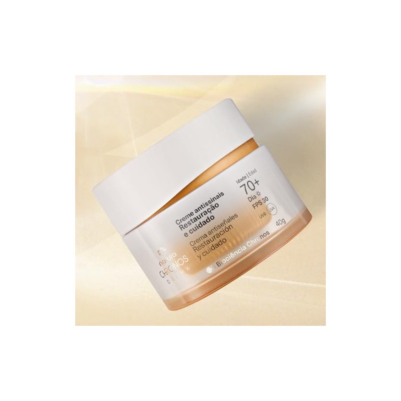 Hidratante Facial Crema Día Restauración Cuidado Fps30 40g Chronos Natura