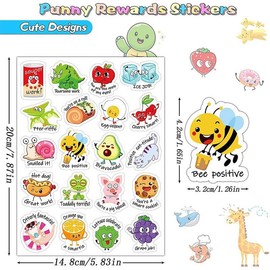464pcs Reward Stickers for Kids, Incentive Stickers for Students Teachers, Classroom Stickers Bulk School Supplies Prize Stickers for Water bottle Kid Boy Girl, Inspirational Positive Stickers for kid
