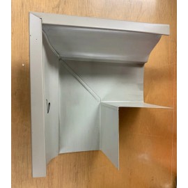 Quality Aluminum 5" 90 Degree Outside Corner Gutter Mitre Norwegian Wood