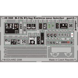 Eduard Accessories 49360 Model Building Accessories B-17G Flying Fortress Nose Interior for Revell/Monogram Kit