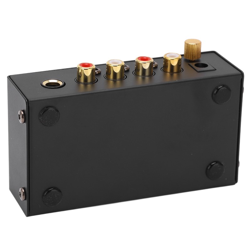 Phono Preamp RCA L R Input Output Level Turntable Volume