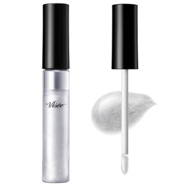 Visee 30th Volume Lip Maker 03, Metallic Silver, 0.2 oz (6 g), Lip Gloss, Pearl, Gloss, Volume Up, Hyaluronic Acid