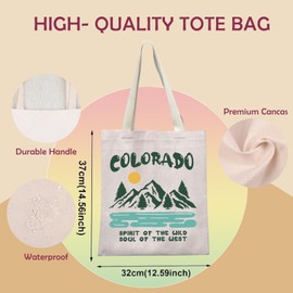 Mountaineering Tote Bag Mountaineering Journey Souvenirs Mountain Present Mountaineering Shopping Bag (SPIRIT OF THE WILD ca)