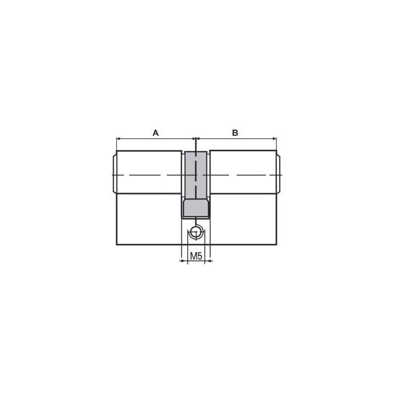 BKS Profile Cylinder with Gf-Bl 35/50 MM with 3 Keys