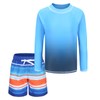 Aisyee Big Boys Two Piece Rash Guard Swimsuits Kids Long