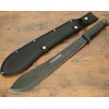 21” Machete Black Bolo 6mm Thick Heavy Duty Rubber Handle