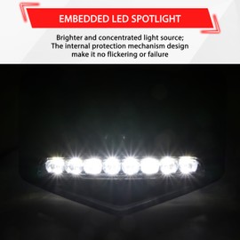 SAUTVS Sport Hood Scoop with LED Spotlight Accent Auxiliary Driving Spot Light for Can-Am Maverick X3 XDS XRS MAX Turbo RR 2017-2025 Accessories