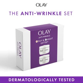Olay Skincare Gift Set: Anti Wrinkle SPF 15 Face Moisturiser + Night Cream with Niacinamide, Skin Care Christmas Gifts For Women, 50ml + 50ml