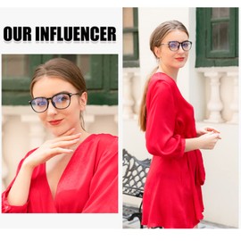 DUCO Blue Light Glasses for Men Women Blue Ray Blocking Glasses Computer Glasses for Teens Black Retro Round Eyeglasses Frame Non prescription 5204