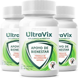 ULTRAVIX | Colágeno Hidrolizado con MSM | Suplemento Alimenticio (3 Frascos · 90 cápsulas)