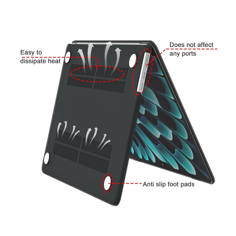 eleger Case Compatible with 13 Inch MacBook Air M5 A3449