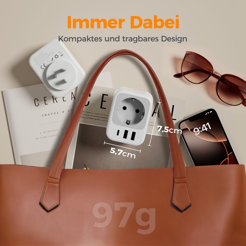 TESSAN 2 Pack Adapter Australia