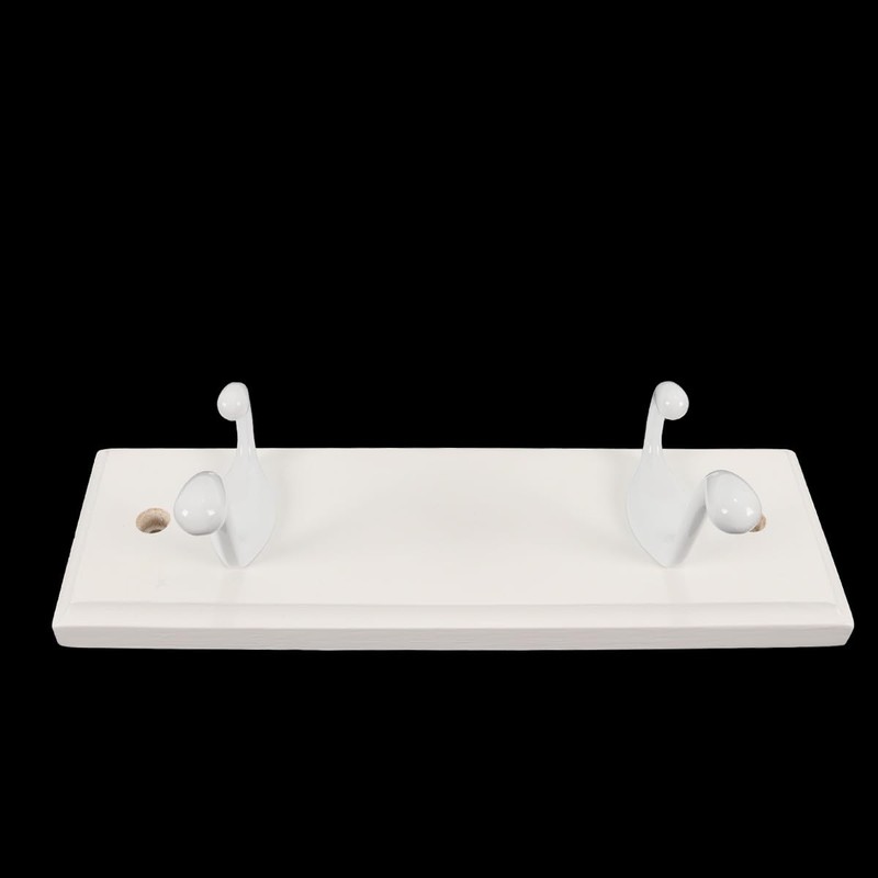 Gutol 2-Hook Door Wall Mounted Coat Rack, 22cm - White