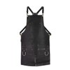 TANNER lONDON Split Leg Design Leather Apron, Brown, Green, Black,