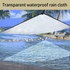 Clear Tarps with Grommets, 4.9x10 FT -Plastic Tarpaulin,Thicken Waterproof Transparent