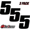 Dirt Digits DD53B-5 Black 5.5" High-Gloss Precision Die Cut Vinyl