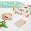 800 Pcs Orange Wood Sticks for Nails, Double Sided Multi-Use