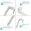 Teadokly 4pcs PVC Coated Iron Bunk Bed Ladder Hooks, Heavy