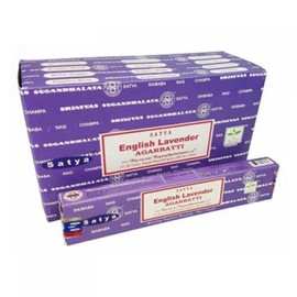 Satya Incense Sticks, Increase Spirituality & Relaxation, Lit Your Day With Holy Fragrance Scented Perfume - Fragrance: English Lavender, Gram: 90 Gram 6pk
