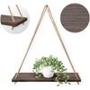 TopHomer Floating Shelves Hanging Shelves for Wall Natural Reclaimed Wood