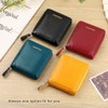 CHANPINCL RFID Wallets for women Genuine Leather Zipper Purses Secure