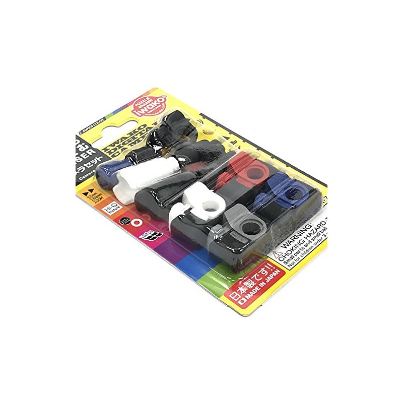 iwako- Funny Eraser Camera Set 1er – bri054 Blister Pack