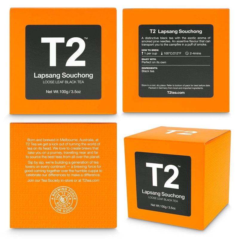 T2 Tea Lapsang Souchong Black Tea, Loose Leaf Black Tea
