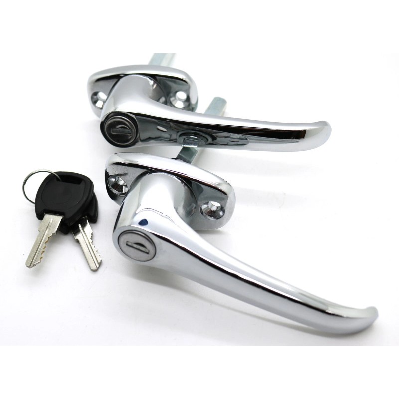 LatchWell NEW Chrome Outside Exterior Door Handle SET / FOR